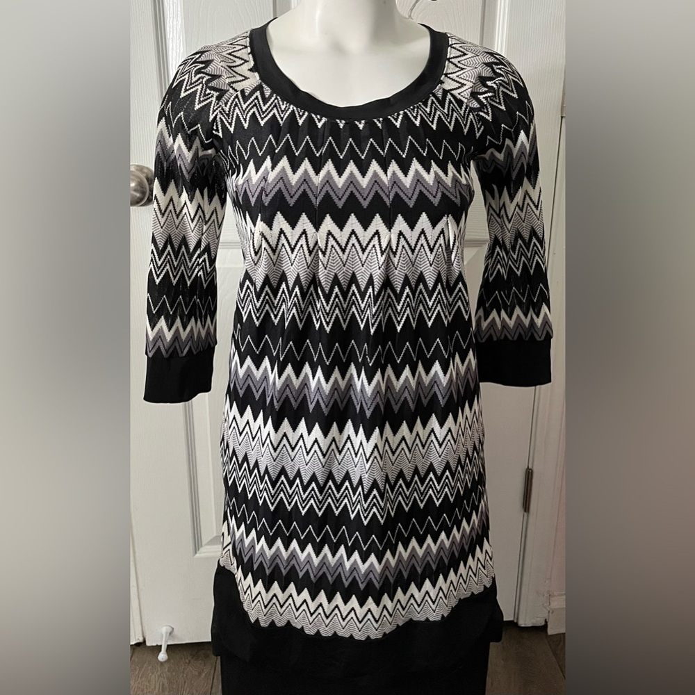 Rabbit Rabbit Rabbit Chevron Aztec Sweater Dress Size Small
